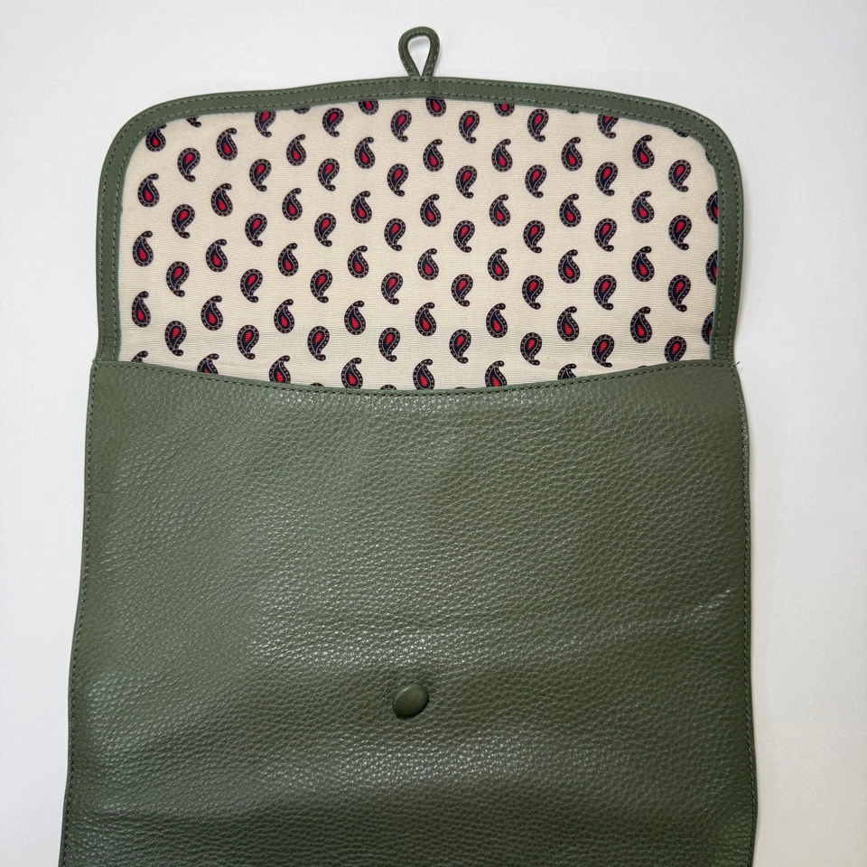 Vera Bradley большой конверт Tech рукав бронзовый зеленый в коже - Изображение 3 из 4