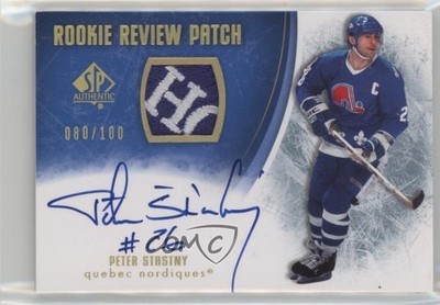 2007 SP Authentic Rookie Review 80/100 Peter Stastny #RR-ST Patch Auto HOF 0m0