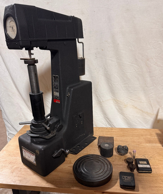 #ad Wilson Rockwell Model 4JR RB Hardness Tester with Accessories Works Great 75 $1650.00