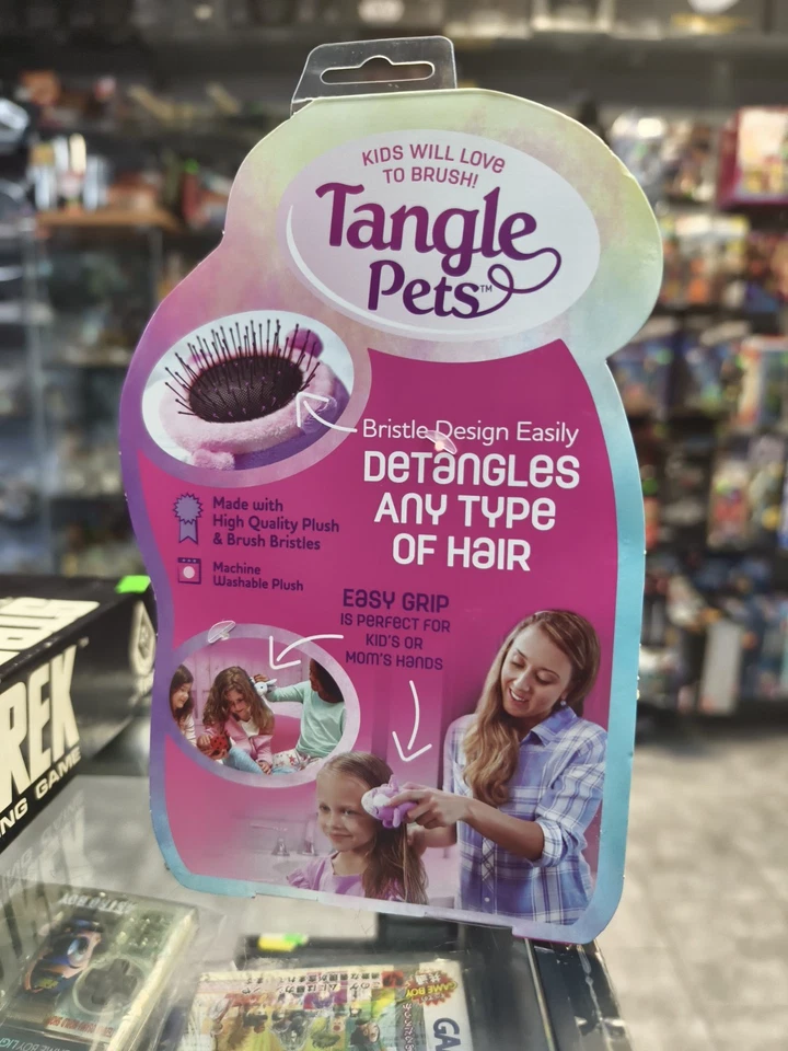 Tangle Pets (TP011124) Sparkles The Unicorn Brush-in-a-Plush - White - Image 3 of 4