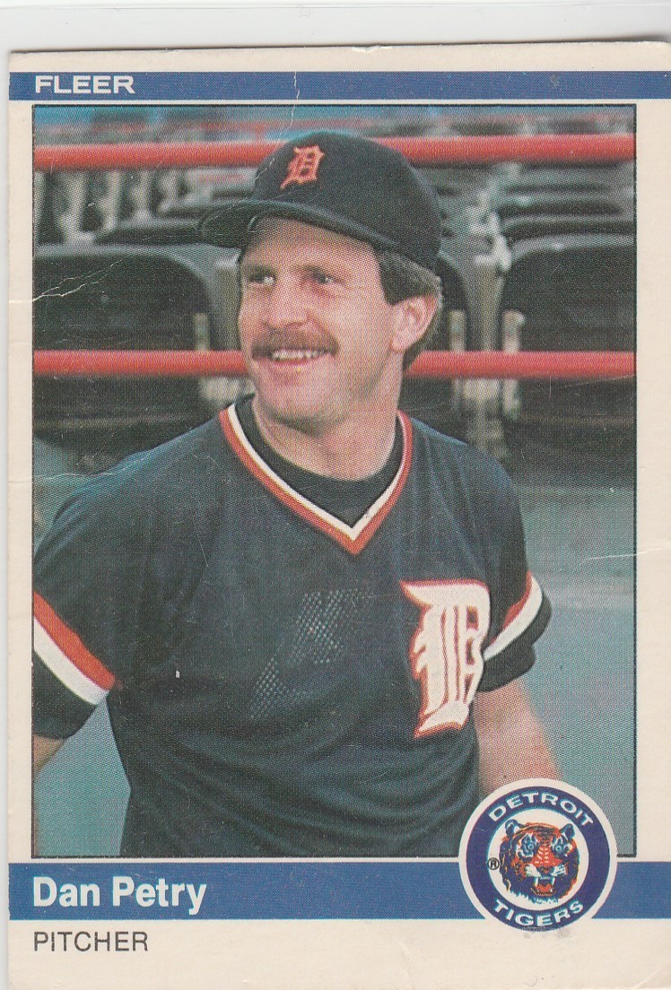 1984 fleer #89 Dan Petry TIGERS