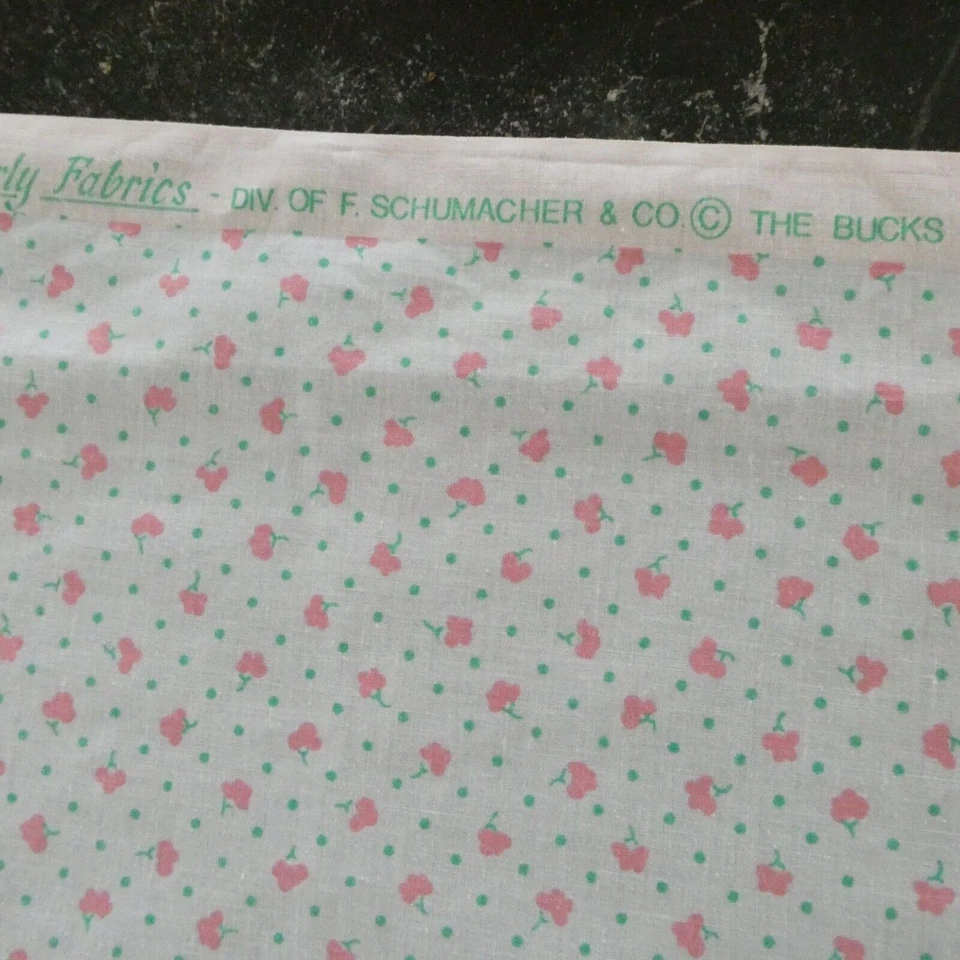 Waverly Fabric Schumacher Amy Bucks County Collection Blue Floral 2yds Quilting - Image 3 of 4