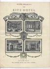 vtg THE RITZ HOTEL Belmont PICCADILLY London SOUVENIR GUIDE ? MARIE ANTOINETTE