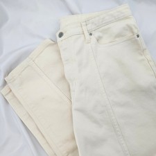A New Day Cream High Rise Front Seam Jeans Womens Size 18 Neutral Everyday