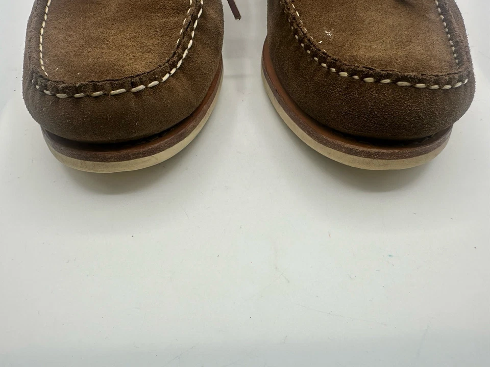 Allen Edmonds Westbrook 男式船乐福鞋 13D 棕色麂皮绒 — 第 3/4 张图片