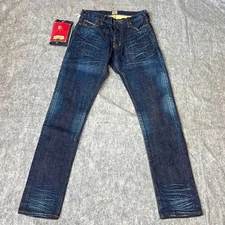 PRPS Fury Fit Men’s Jeans Size 29 Selvedge Denim Distressed Dark Wash