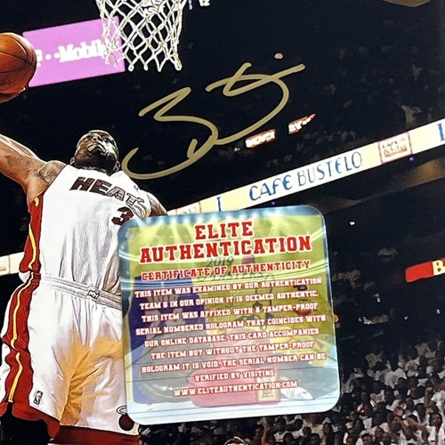 Dwayne Wade #3 handsigniertes Miami Heat 8x10 signed Foto COA Hologramm - Bild 3 von 11