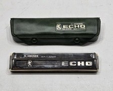 Vintage M HOHNER ECHO No 2409-HARMONICA -Key C - Made in Germany-A123