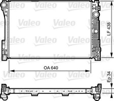 VALEO K&Uuml;HLER MOTORK&Uuml;HLUNG WASSERK&Uuml;HLER passend f&uuml;r MERCEDES-BENZ C-KLASSE CLS