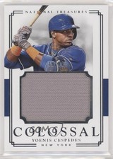 2017 Panini National Treasures Colossal Materials 19/99 Yoenis Cespedes gn1