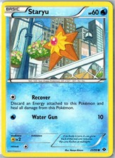 Pokemon Card - Staryu Next Destinies 23/99 2012 Common Moderately Played