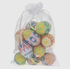 Boston international Geometric Design Bagged Easter Eggs 12 count 