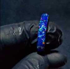 Blue SkruOpal Ring-Intensives Farbspiel | Syn...
