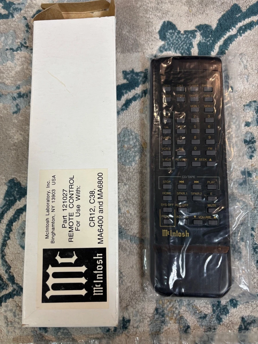 McIntosh TV, Video & Home Audio Remote Controls for sale - eBay