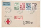Finland 'Registered First Day Cover' Scott # B94-97 "Helsinki 5-5-49" To: U.S.A.