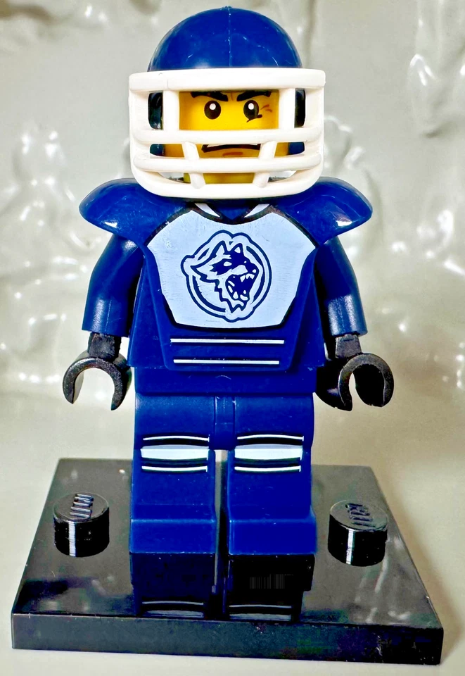 LEGO (8804) CMF Serie 4 Jugador de Hockey Minifigura col04-8 Completa con Accesorios Foto 2 de 4