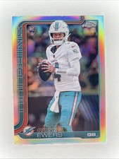 2025 Topps Chrome Football Quinn Ewers RC Refractor #316 Dolphins