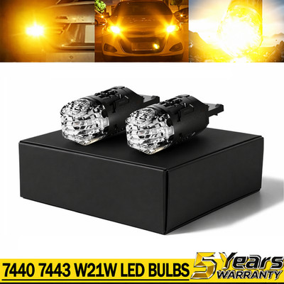 For Toyota Sienna 2015-2020 2x 7440 7443 Amber Front LED Turn Signal Light Bulbs