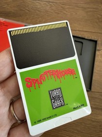 Splatterhouse (TurboGrafx-16, 1990) CIB Complete HuCard w/ Case & Manual Tested