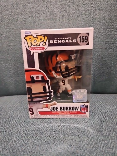 Funko POP! NFL Wave 8 - JOE BURROW Cincinatti Bengals #159 White Jersey w/Case