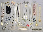 Costume Jewelry Lot A, 50+ Assorted Jewelry Vintage To Now Gold Silver Tone