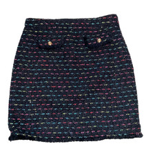 Talbots SKIRT navy blue tweed women s size 10 NWT