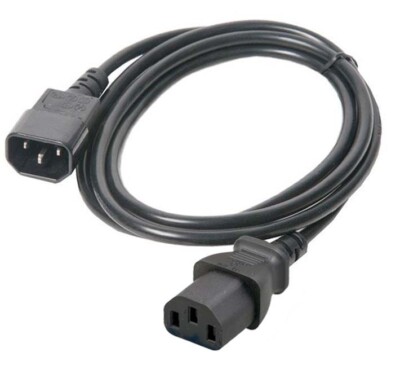 6FT Premium IEC320 C14 To C13 Power Supply Extension Cable For PDU UPS 10A 250V