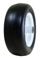 Marathon 11x4.00-5 Flat Free Tire On Wheel 5 Centered Hub 3/4 Bearings White on sale Marathon 11x4.00-5 Flat Free Tire On Wheel 5 Centered Hub 3/4 Bearings White on sale