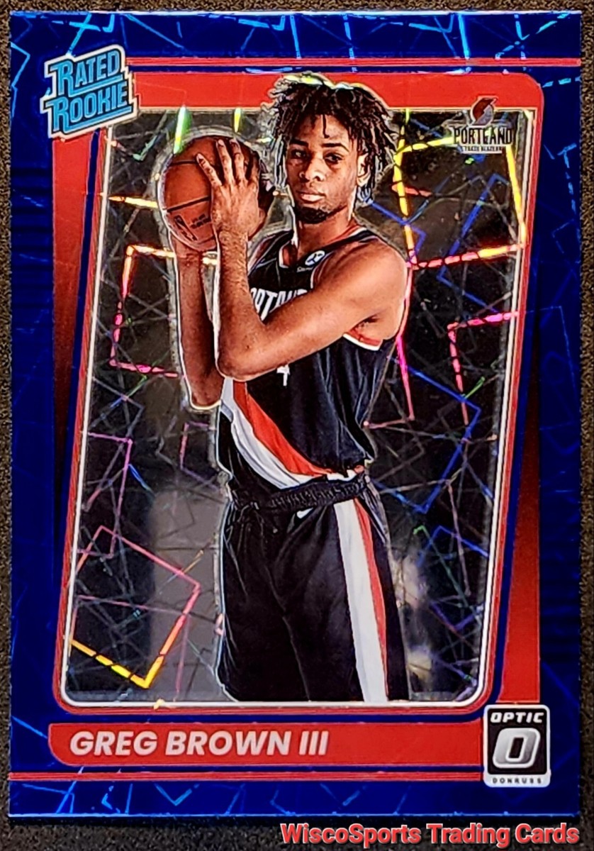 グレッグ・ブラウンⅢ 2021-22 10枚限定ルーキー直書きサインカード 2021-22 Greg Brown III Donruss Optic Rated ROOKIE Blue