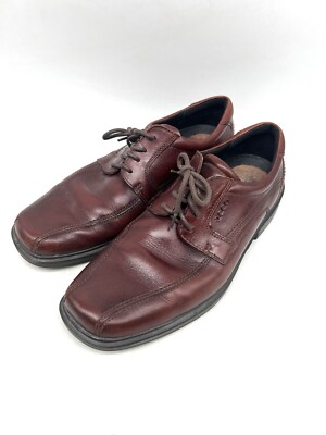 ECCO Helsinki Derby Shoes Men\'s 13 Burgundy Leather Bike Toe Lace-Up Classic Men main image 2