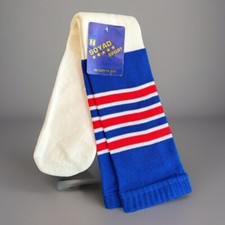 VTG Football Tube Socks Blue Polyester Sports 10-15 NOS 80s USA 22" Acrylic 90's