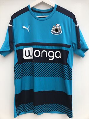 Newcastle United 2016/17 Football Training Shirt Puma Blue Mens Large L