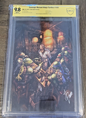 TEENAGE MUTANT NINJA TURTLES #101 Signed ALAN QUAH 