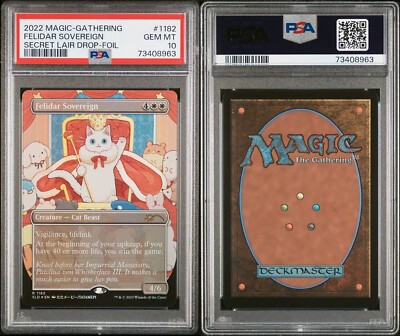 PSA10 MTG Felidar Sovereign Secret Lair Drop Foil 2022 Magic PSA10 MTG Felidar Sovereign Secret Lair Drop Foil 2022 Magic