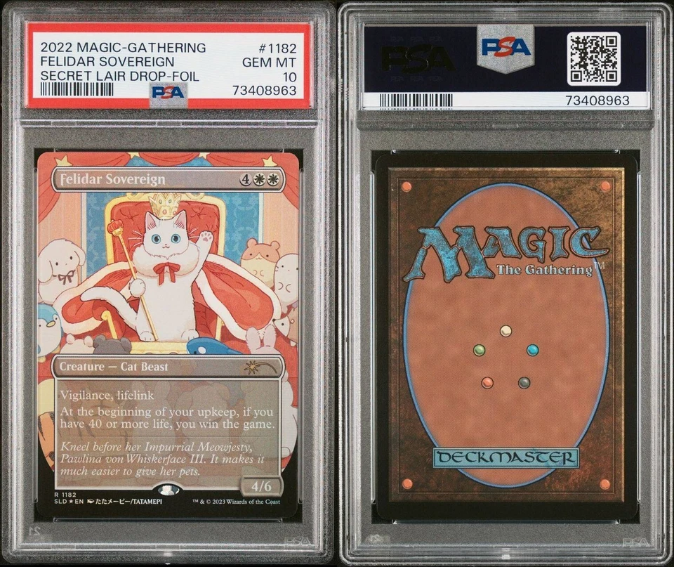 PSA10 MTG Felidar Sovereign Secret Lair Drop Foil 2022 Magic The Gathering - Image 3 of 3