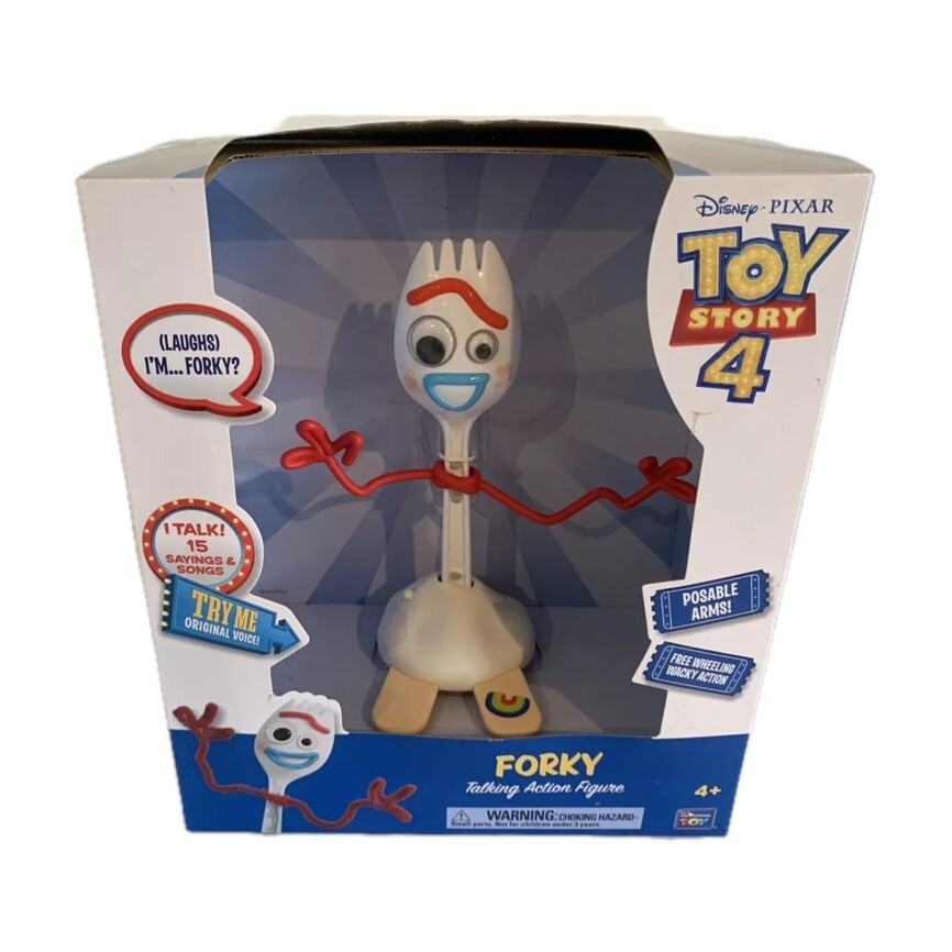 Disney Thinkway Toy Story FORKY Talking Figure 15 Sayings Songs