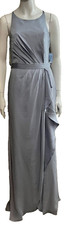 Vera Wang (White) pale blue evening gown, designer colour fog US 8 UK 12 NWT