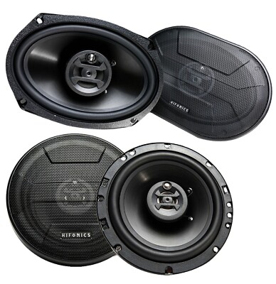 2) HIFONICS ZS693 6x9'' 800W Car Coaxial Speakers + 2) ZS653 6.5'' 600W Speakers