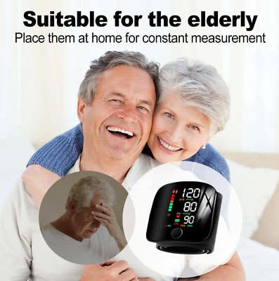 Misuratore Pressione Sanguigna da Polso LCD Sfigmomanometro Indicatore di IHB