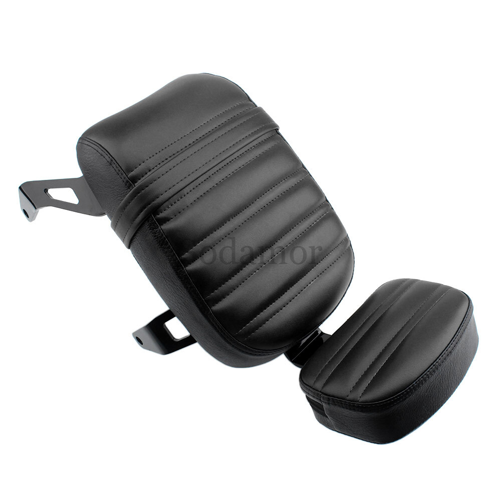Passenger Seat Backrest Motorcycle Passenger Backrest For Indian Scout Bobber (2018-2023) – Detachable Sissy Bar, Brown Leather Kawasaki Vulcan S 650 Accessories - View #4