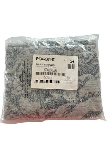 "Falsa de almohada estándar Marta The Company Store nueva con etiquetas, gris/azul, 20"" x 26""" - Imagen 3 de 7