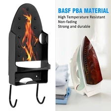 Ironing Board Hanger Wall Mount Ironing Holder Heat Resistant Iron Hanger With I