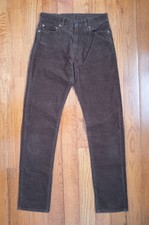 FOB FACTORY Brown Corduroy Straight Leg Jeans MADE IN JAPAN Sz 28
