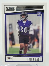 2022 PANINI SCORE TYLER BADIE ROOKIE FOOTBALL CARD RAVENS NFL donruss topps