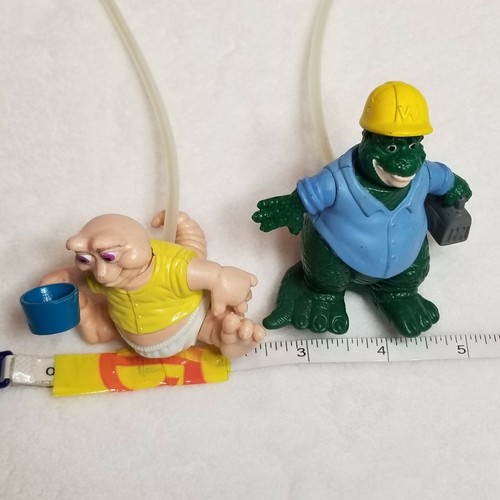 Disney The Dinosaurs TV Show 2 Sinclair 1990s Figures McDonalds Pump Action Toys - Picture 10 of 10
