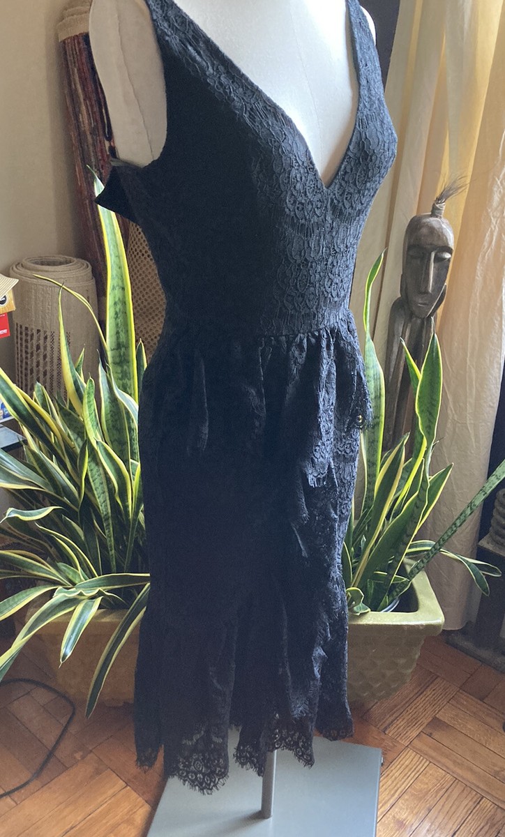 New! Yumi Kim Black Lace Midi Cocktail Party Dress XXS $258 | eBay New! Yumi Kim Black Lace Midi Cocktail Party Dress XXS $258 | eBay