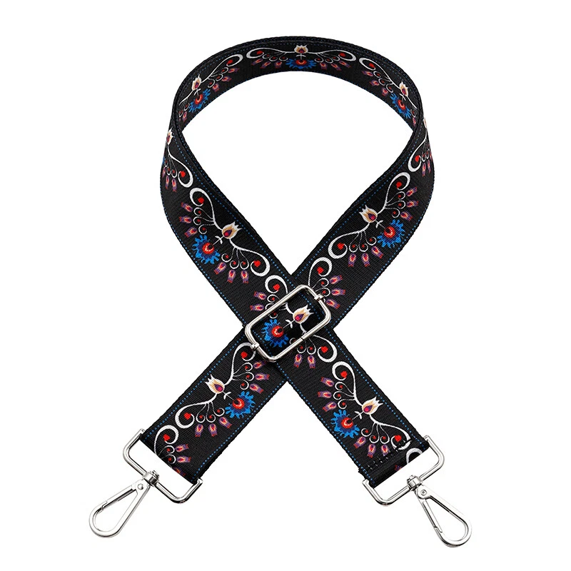 Adjustable Wide Crossbody Bag Strap with Printing Design