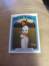 2021 Topps Heritage #131 Starling Marte   Miami Marlins