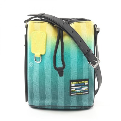 LOUIS VUITTON Sac Marant Messenger Shoulder Bag M59920 Damier stripe Green Used