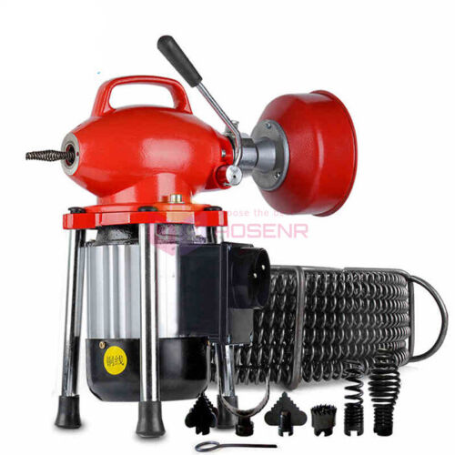 3/4"-4"Dia Drain Cleaner Sectional Sewer Snake Drain Auger Cleaning Machine 400W - Picture 4 of 6